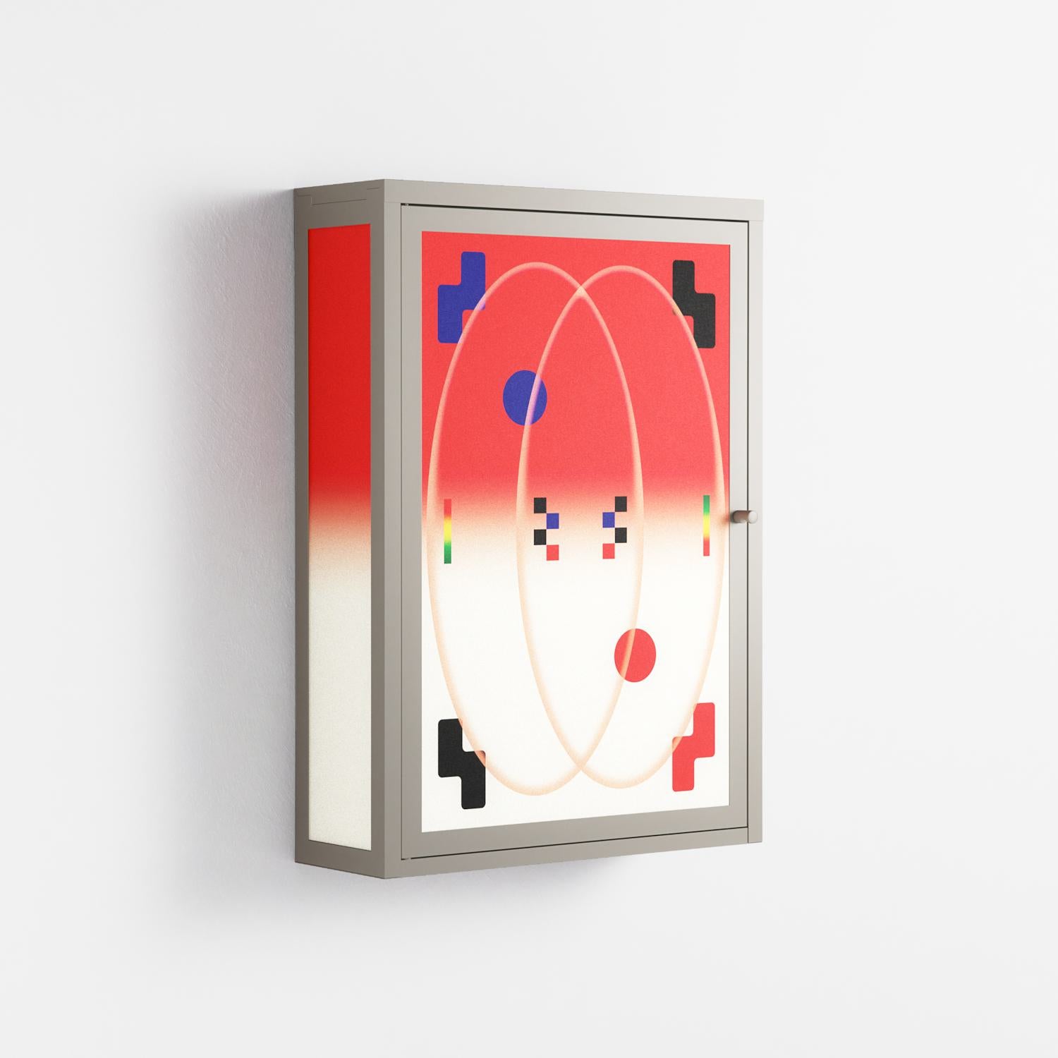 Parallel Mirage - Wall Cabinet - Oluwaseyi Samuel Adebayo  - Pebble - Overlay Metal