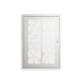 White Flowers - Wall Cabinet - Konrad Blaszczyk - Chalk - Overlay Metal