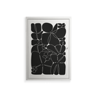 Black Flower - Wall Cabinet - Konrad Blaszczyk - Chalk - Overlay Metal