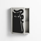 Black Cat - Wall Cabinet - Konrad Blaszczyk - Chalk - Overlay Metal