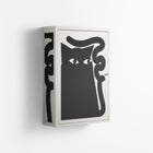 Black Cat - Wall Cabinet - Konrad Blaszczyk - Chalk - Overlay Metal