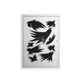 Black Birds - Wall Cabinet - Konrad Blaszczyk - Chalk - Overlay Metal