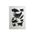 Black Birds - Wall Cabinet - Konrad Blaszczyk - Chalk - Overlay Metal