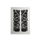 Black Potted Plant - Wall Cabinet - Konrad Blaszczyk - Chalk - Overlay Metal