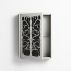 Black Potted Plant - Wall Cabinet - Konrad Blaszczyk - Chalk - Overlay Metal