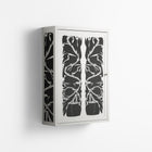 Black Potted Plant - Wall Cabinet - Konrad Blaszczyk - Chalk - Overlay Metal