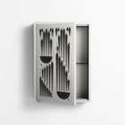 Black Fern - Wall Cabinet - Konrad Blaszczyk - Chalk - Overlay Metal