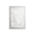 White Potted Plant - Wall Cabinet - Konrad Blaszczyk - Chalk - Overlay Metal