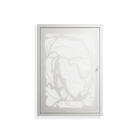 White Potted Plant - Wall Cabinet - Konrad Blaszczyk - Chalk - Overlay Metal