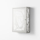 White Potted Plant - Wall Cabinet - Konrad Blaszczyk - Chalk - Overlay Metal
