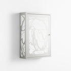 White Potted Plant - Wall Cabinet - Konrad Blaszczyk - Chalk - Overlay Metal