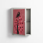 Covered in Flowers - Wall Cabinet - Raissa Oltmanns - Chalk - Overlay Metal