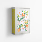 Floral Delight - Wall Cabinet - Sandra Hutter - Chalk - Overlay Metal