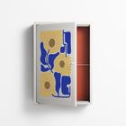 Sunflowers - Wall Cabinet - Sandra Hutter - Chalk - Overlay Metal