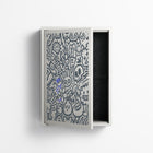 Thick Lines Good Times - Wall Cabinet - Craig Watkins - Chalk - Overlay Metal