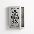 Barbed Bloom - Wall Cabinet - Daphna Sebbane - Chalk - Overlay Metal