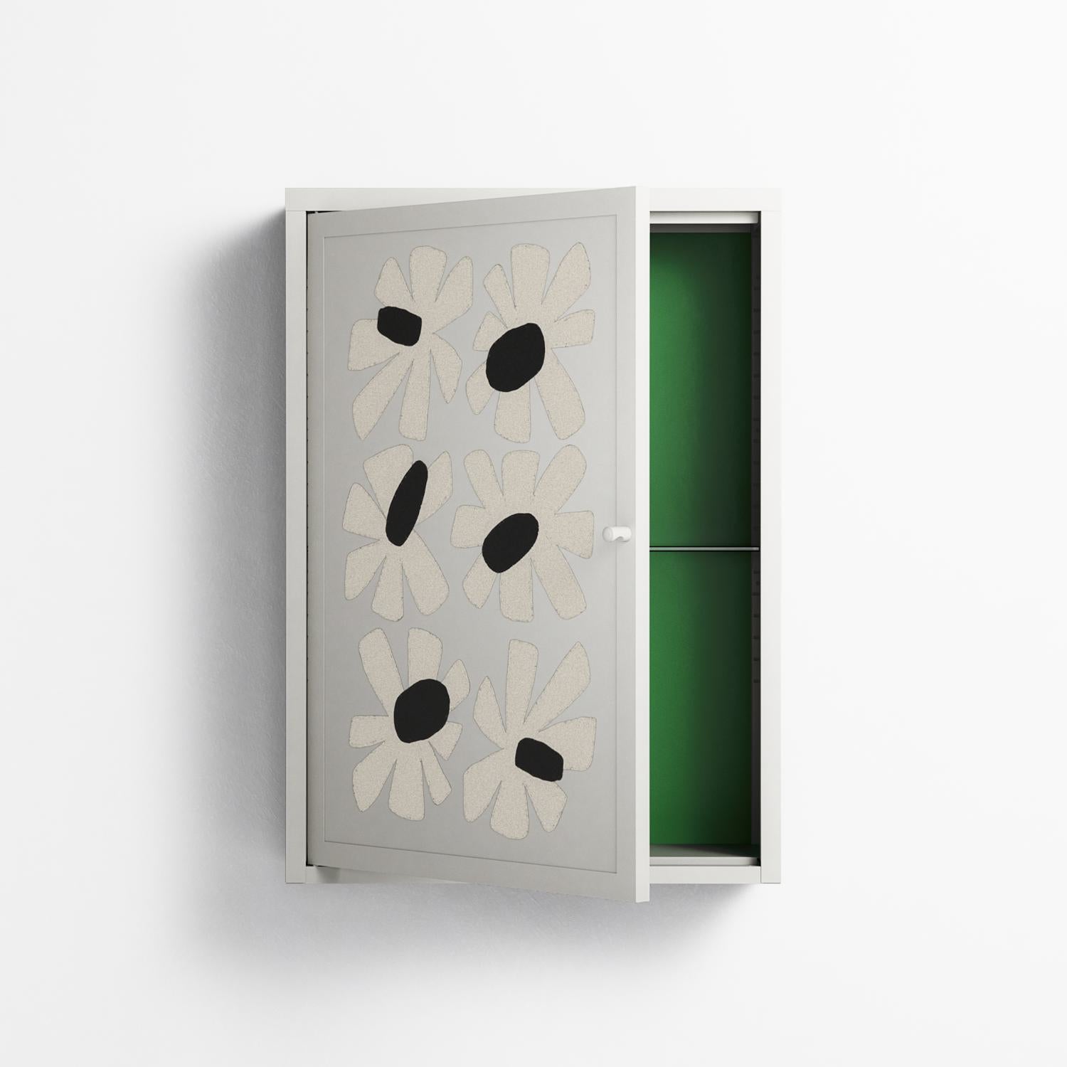 No Stress - Wall Cabinet - Magdalena Marchocka - Chalk - Overlay Metal