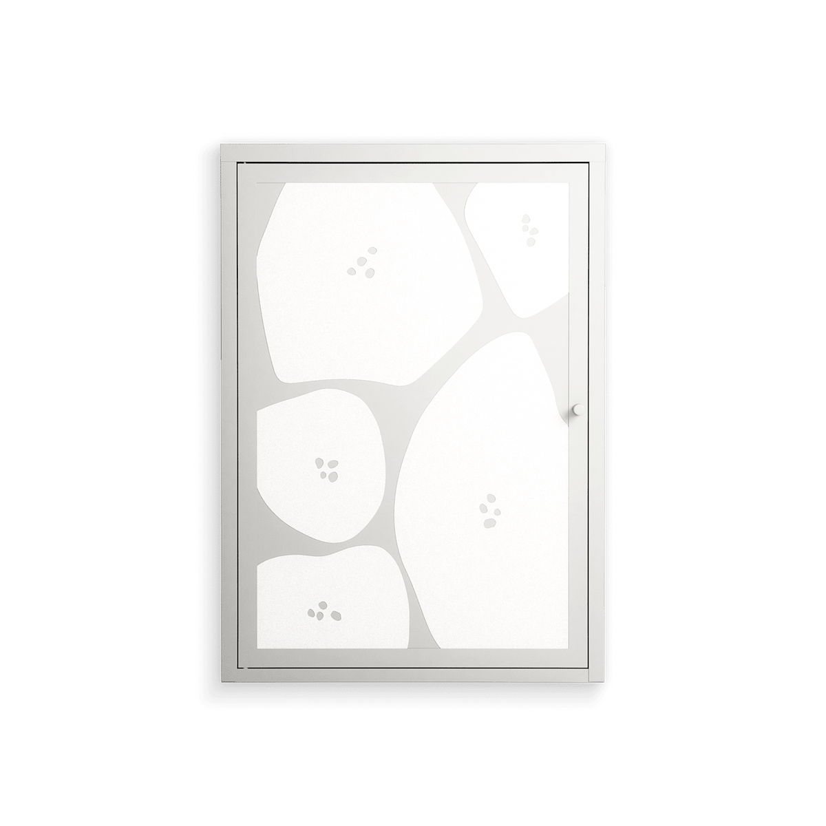 Stones - Wall Cabinet - Magdalena Marchocka - Chalk - Overlay Metal