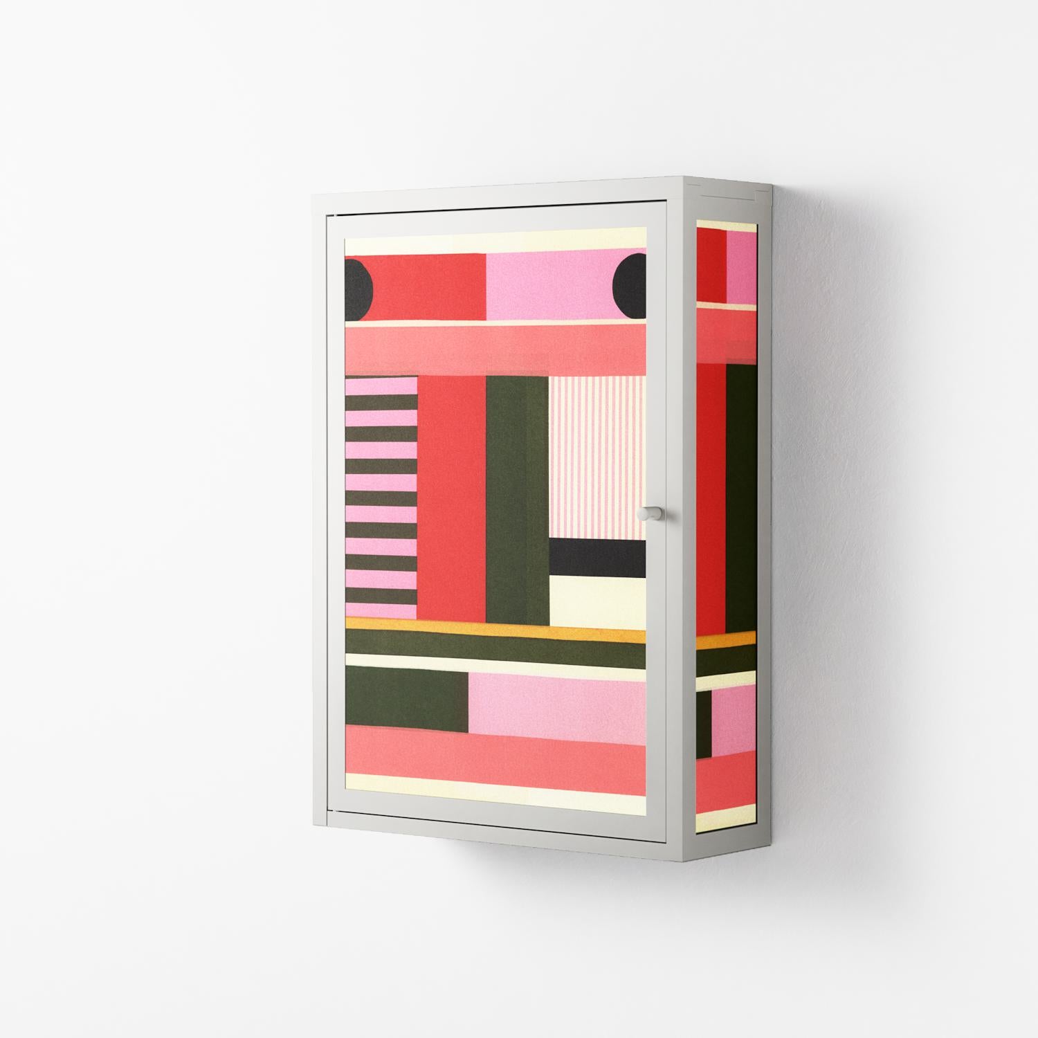 Harmonic - Wall Cabinet - Rikki Hewitt - Chalk - Overlay Metal