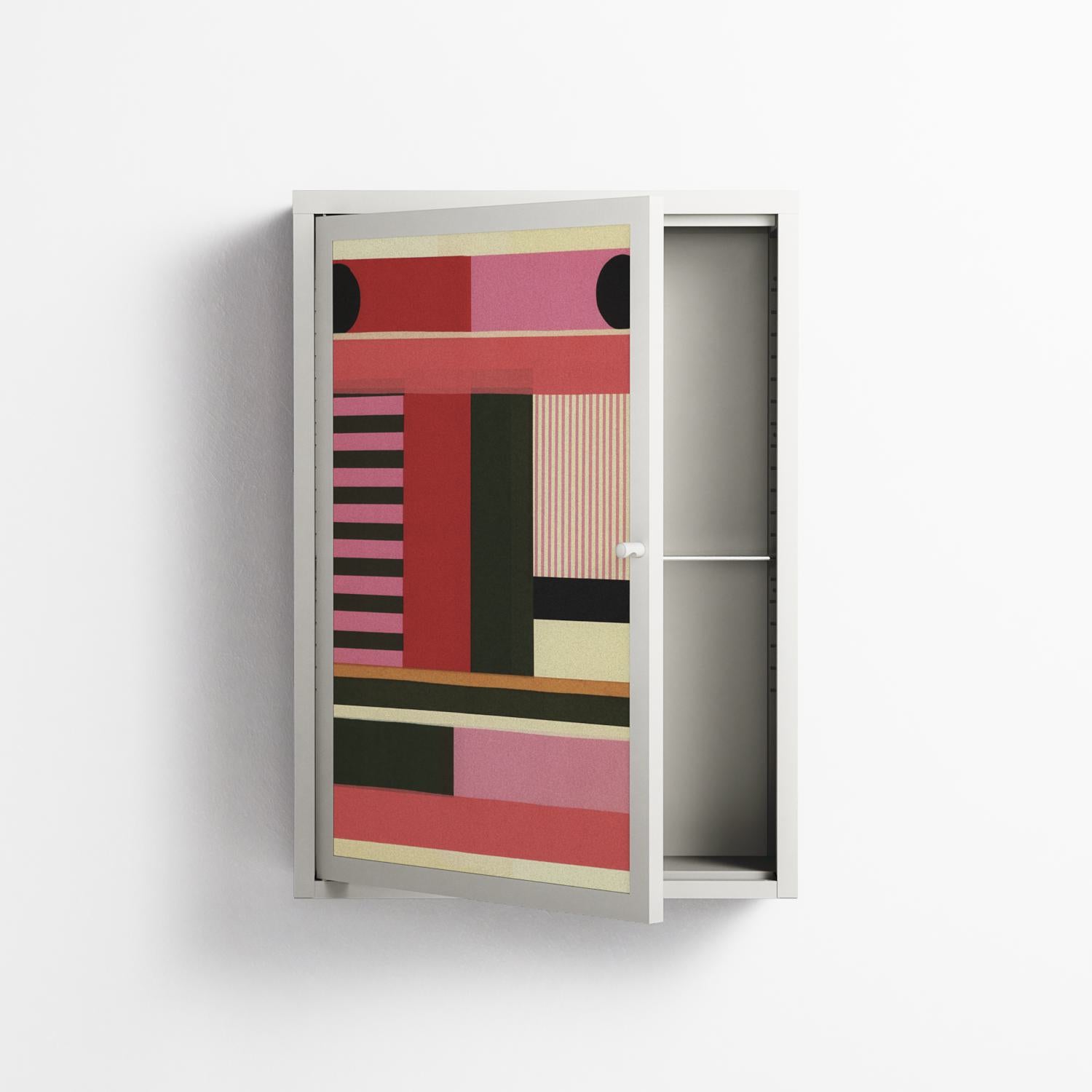 Harmonic - Wall Cabinet - Rikki Hewitt - Chalk - Overlay Metal