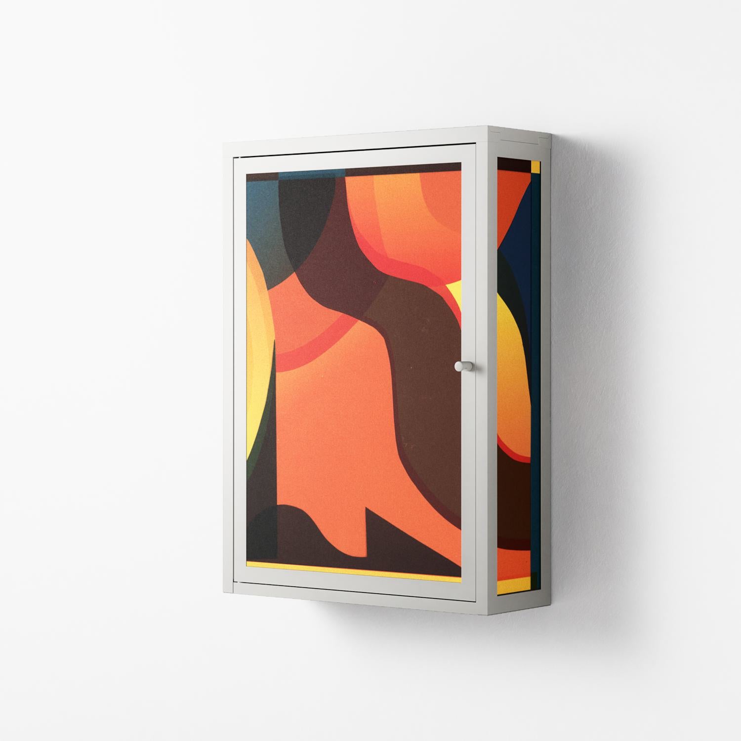 Swift - Wall Cabinet - Rikki Hewitt - Chalk - Overlay Metal