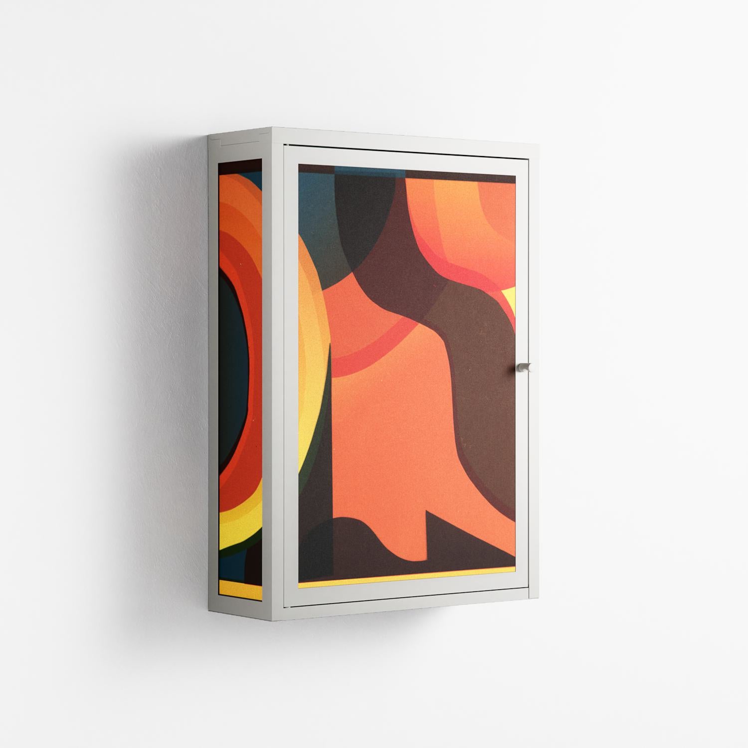 Swift - Wall Cabinet - Rikki Hewitt - Chalk - Overlay Metal