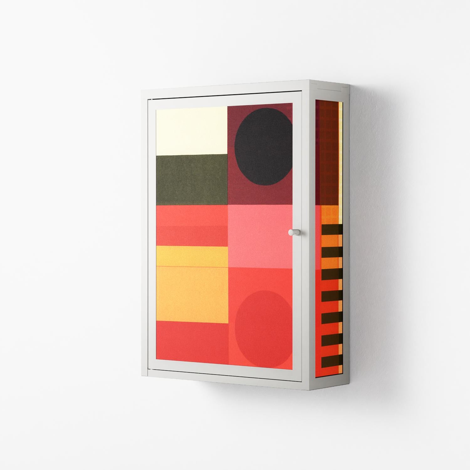 Turnstile - Wall Cabinet - Rikki Hewitt - Chalk - Overlay Metal