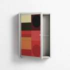 Turnstile - Wall Cabinet - Rikki Hewitt - Chalk - Overlay Metal