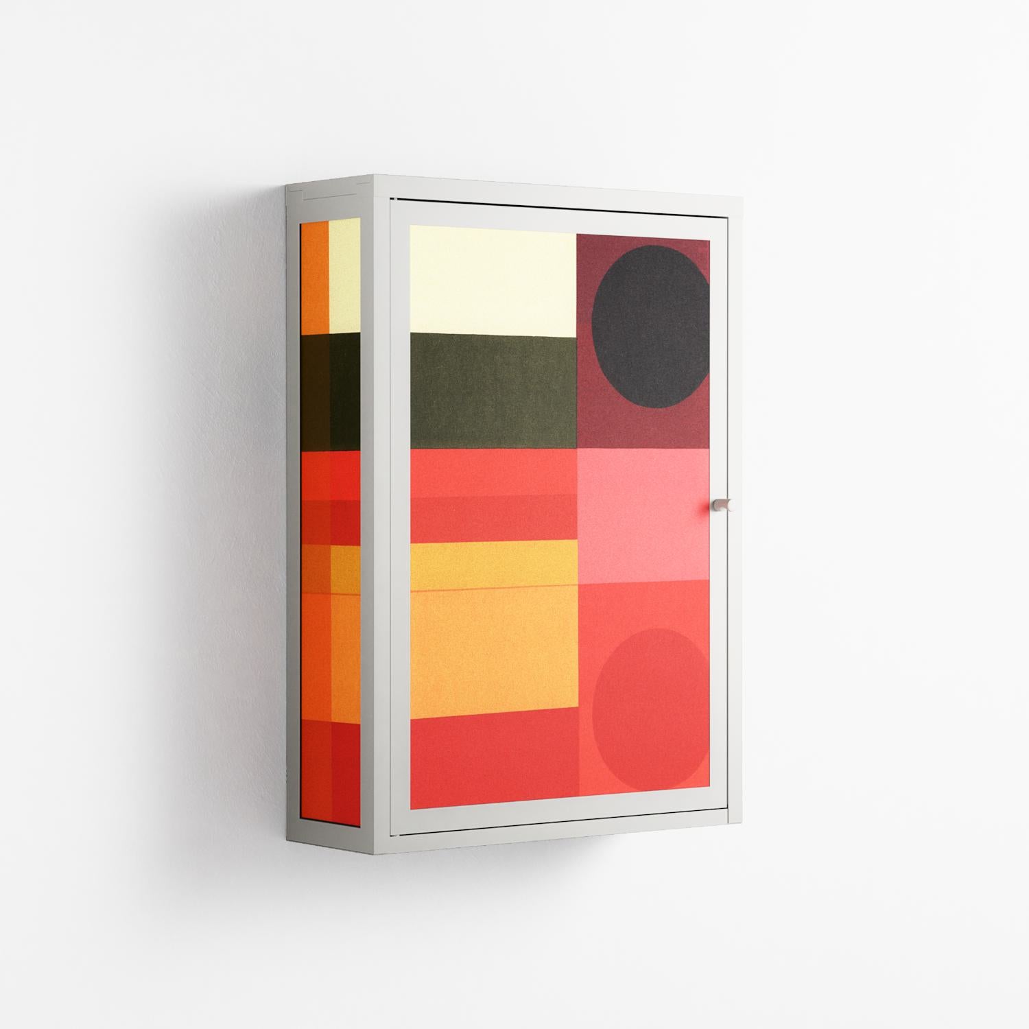 Turnstile - Wall Cabinet - Rikki Hewitt - Chalk - Overlay Metal