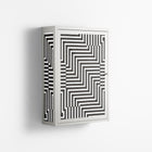 Rectangle In Rectangle - Wall Cabinet - Guido De Boer - Chalk - Overlay Metal