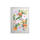 Floral Delight - Wall Cabinet - Sandra Hutter - Chalk - Overlay Metal