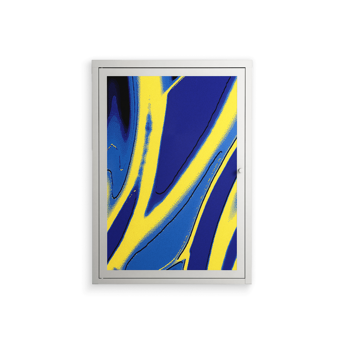 Blue Gale - Wall Cabinet - Oluwaseyi Samuel Adebayo - Chalk - Overlay Metal
