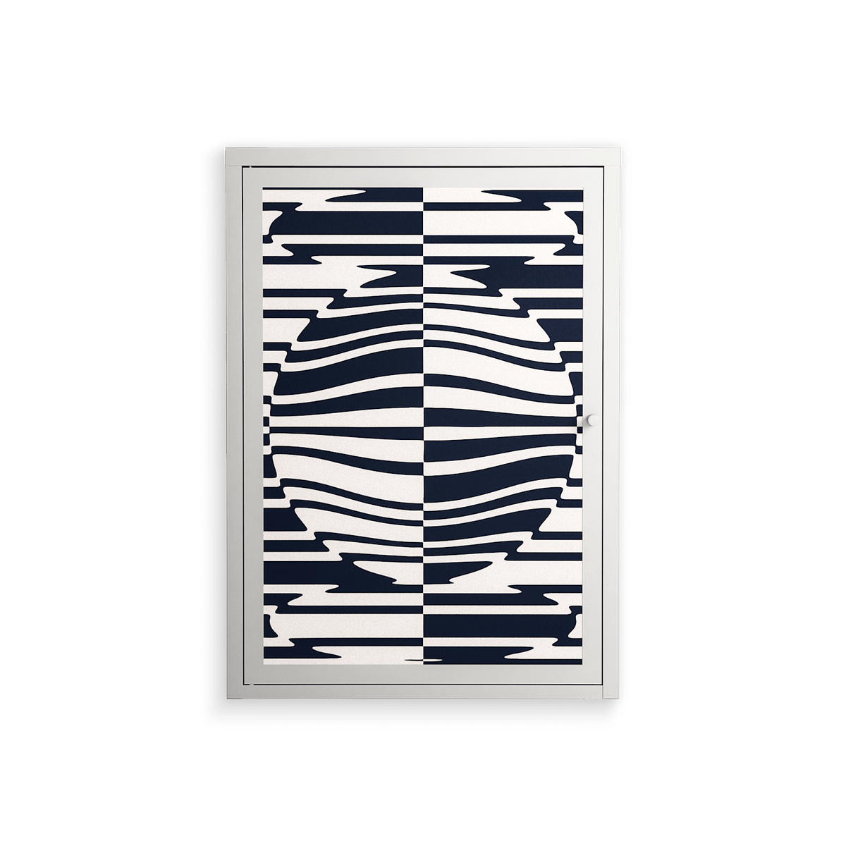 Wave Lens - Wall Cabinet - Oluwaseyi Samuel Adebayo - Chalk - Overlay Metal