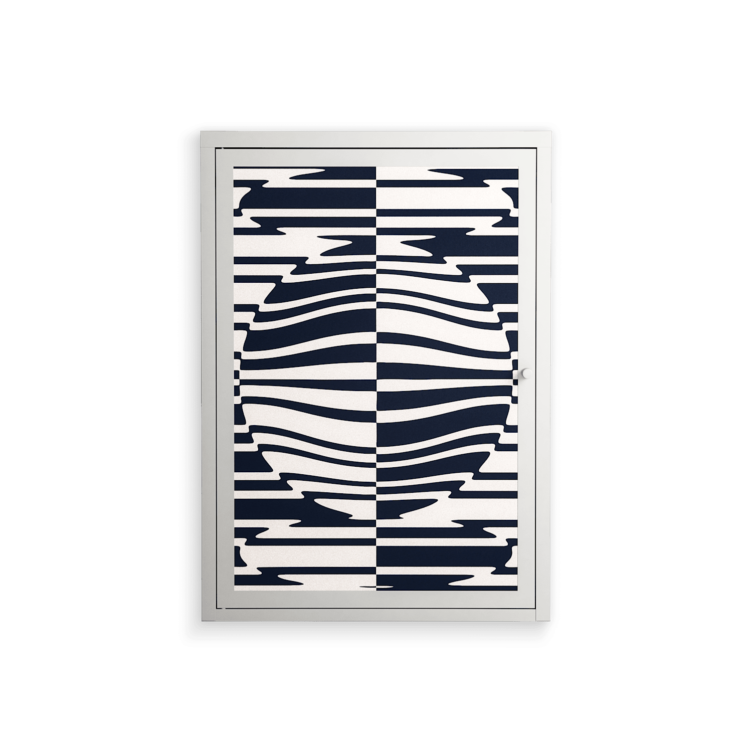 Wave Lens - Wall Cabinet - Oluwaseyi Samuel Adebayo - Chalk - Overlay Metal