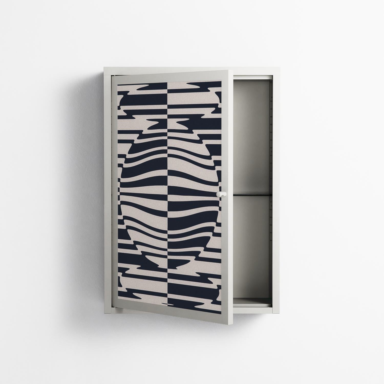 Wave Lens - Wall Cabinet - Oluwaseyi Samuel Adebayo - Chalk - Overlay Metal