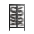 Black Waves - Cabinet - Alexander Khabbazi - Antracite - Reeded glass