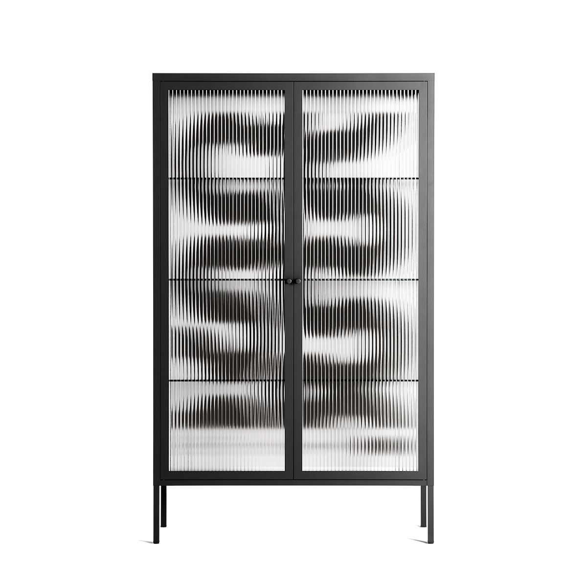 Black Waves - Cabinet - Alexander Khabbazi - Antracite - Reeded glass