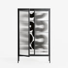 Black Waves - Cabinet - Alexander Khabbazi - Antracite - Reeded glass