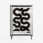 Black Waves - Cabinet - Alexander Khabbazi - Antracite - Reeded glass