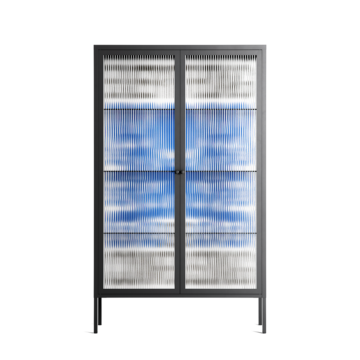 Everything is Confusing - Cabinet - Alexander Khabbazi - Antracite - Reeded glass