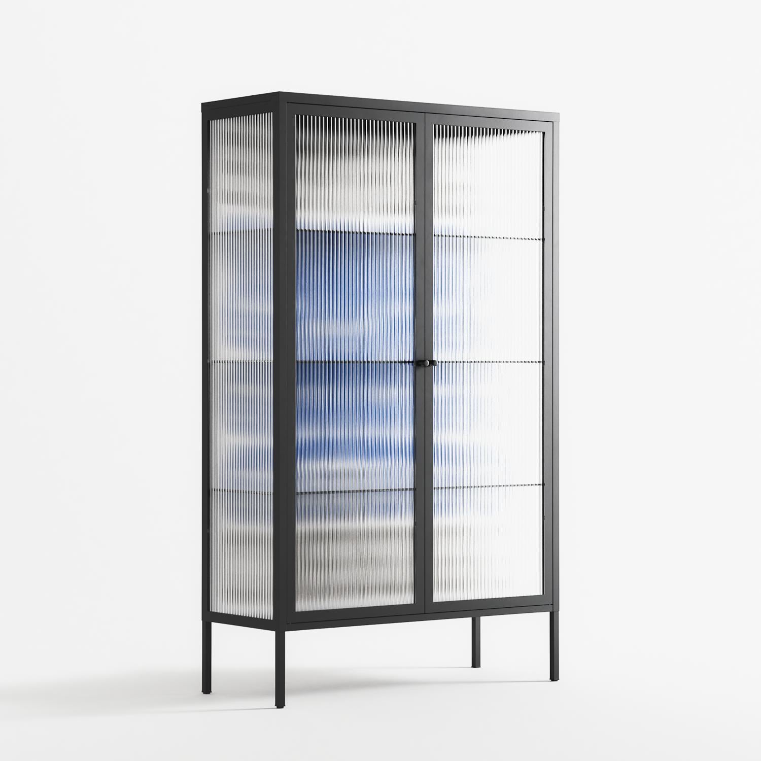 Everything is Confusing - Cabinet - Alexander Khabbazi - Antracite - Reeded glass