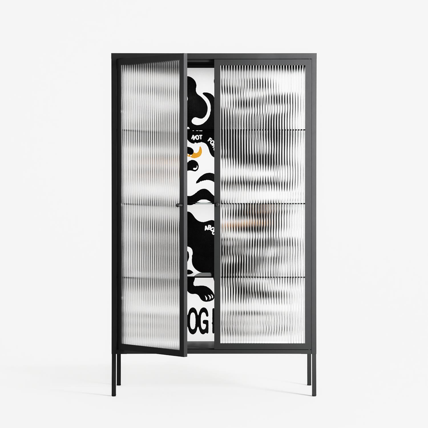 Every Dog - Cabinet - Alexander Khabbazi - Antracite - Reeded glass