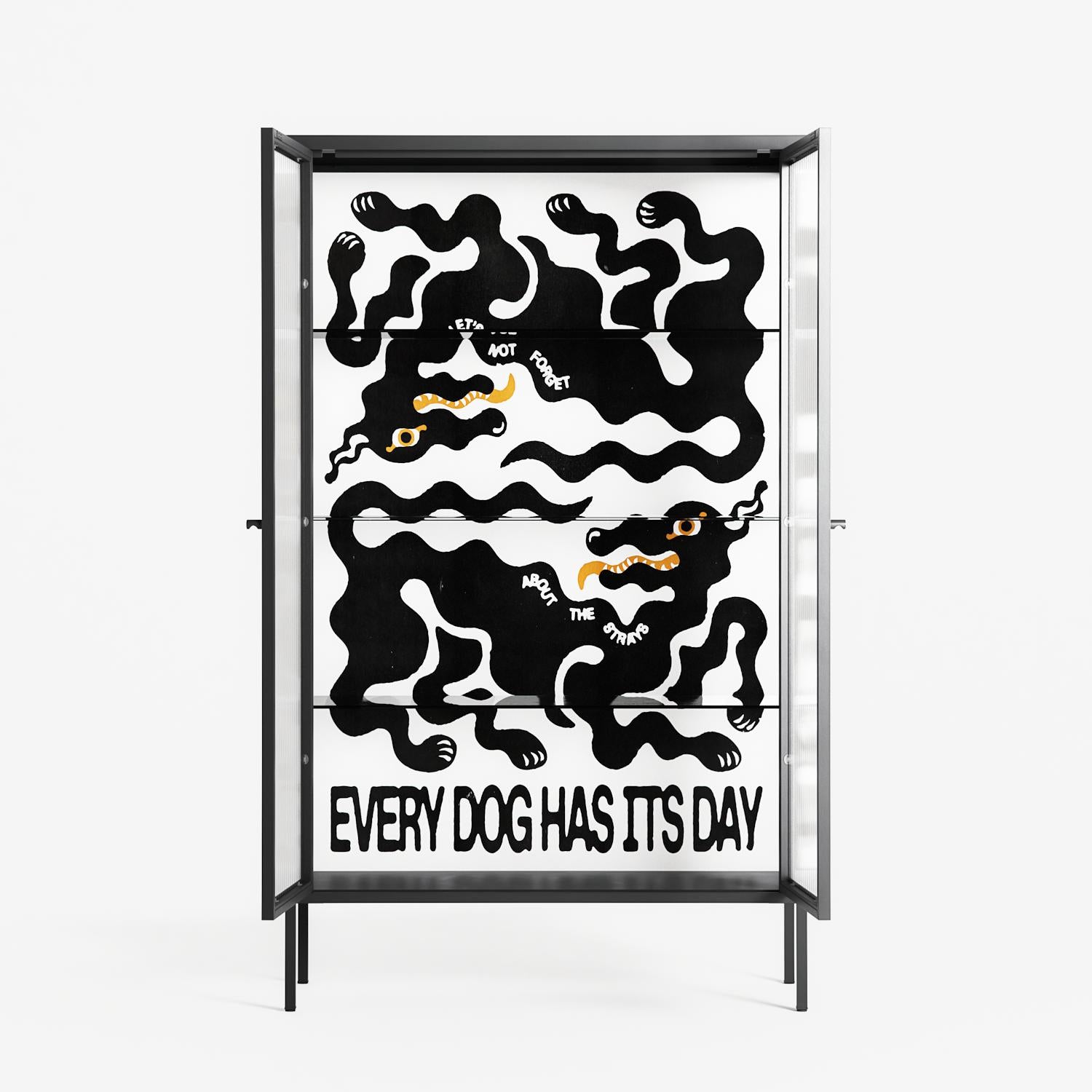 Every Dog - Cabinet - Alexander Khabbazi - Antracite - Reeded glass