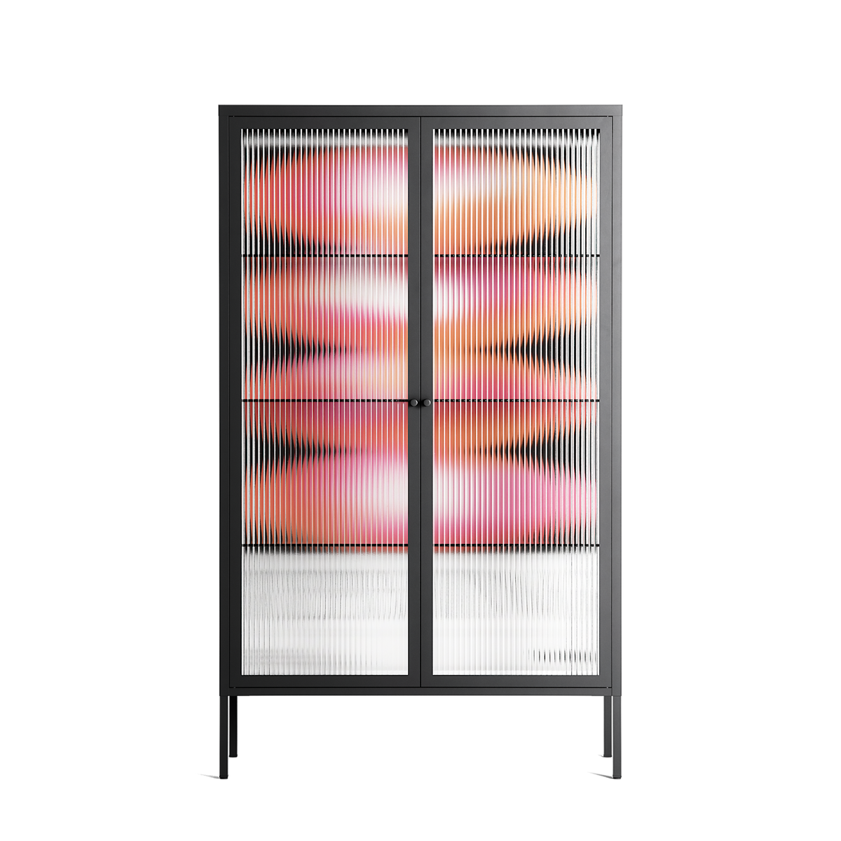 Repeating - Cabinet - Alexander Khabbazi - Antracite - Reeded glass