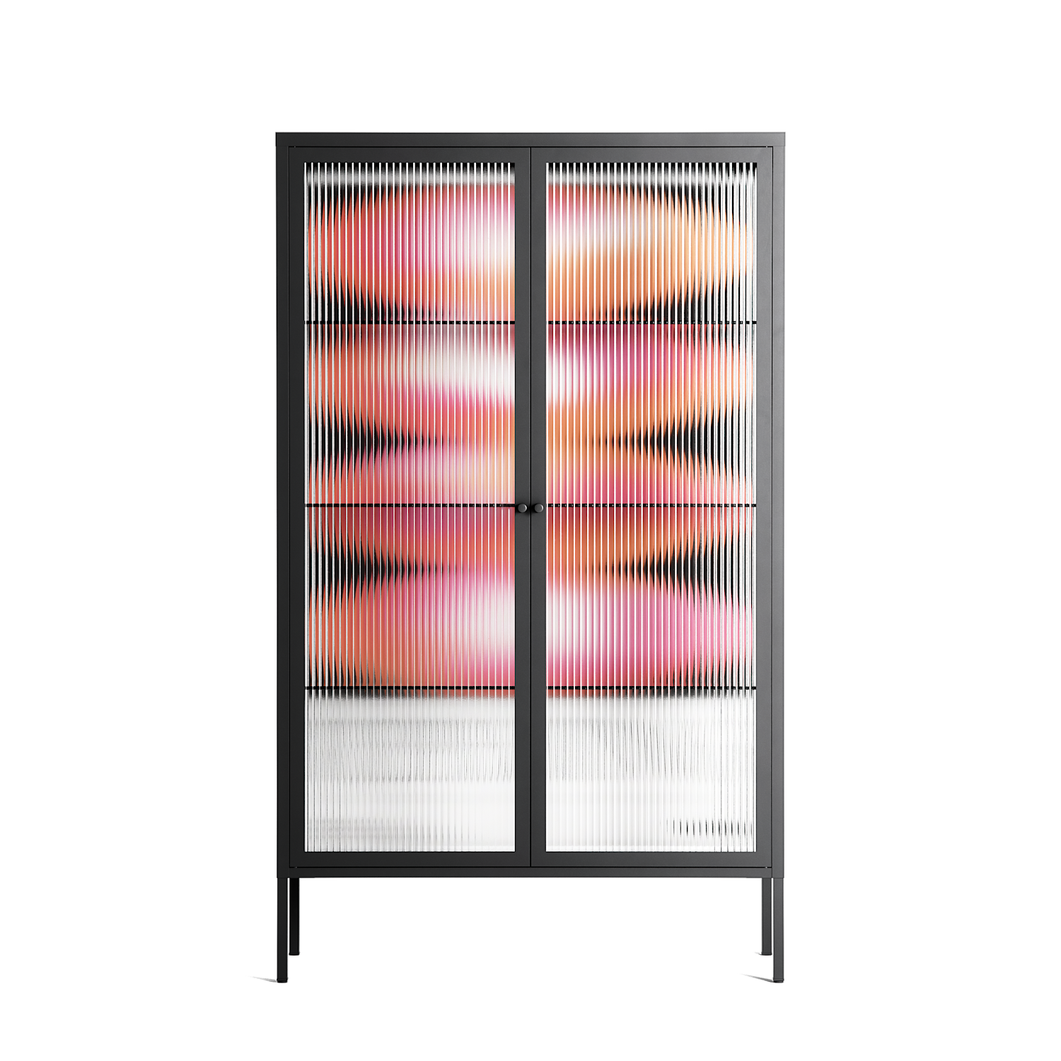 Repeating - Cabinet - Alexander Khabbazi - Antracite - Reeded glass