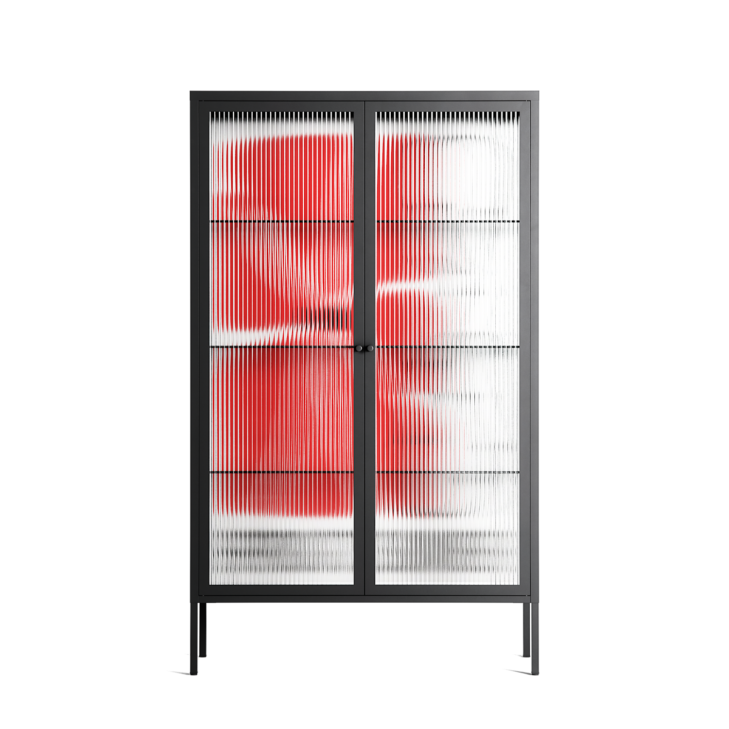 Spring to Summer - Cabinet - Alexander Khabbazi - Antracite - Reeded glass