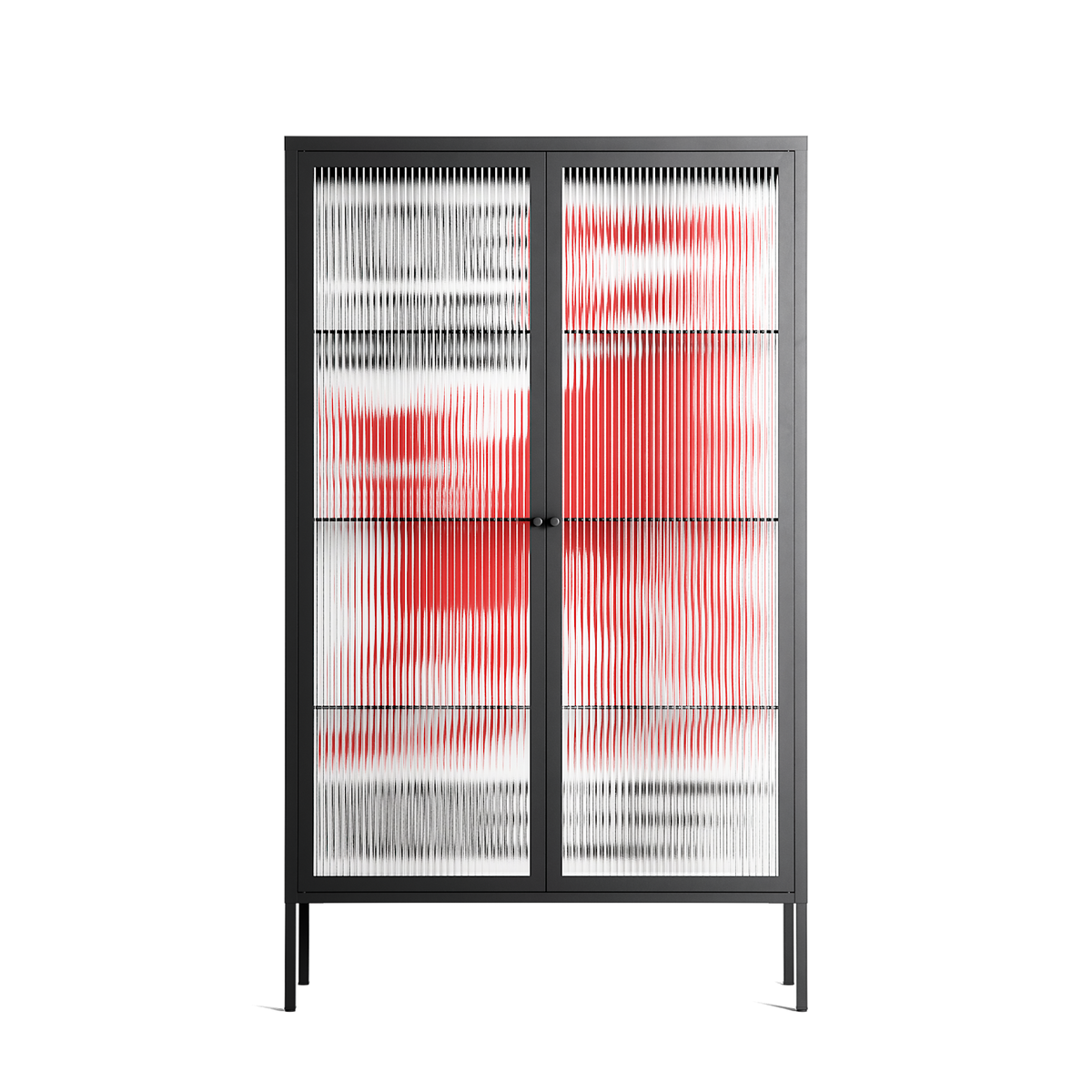 Nine Lives - Cabinet - Alexander Khabbazi - Antracite - Reeded glass