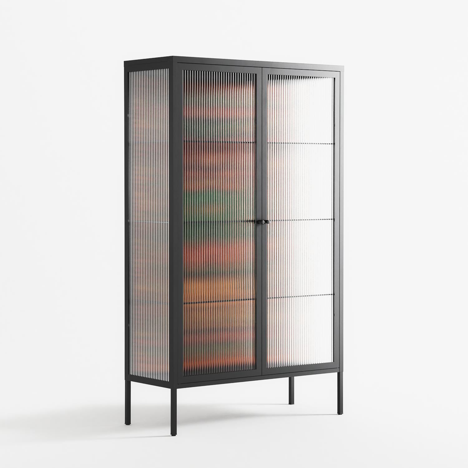 Sunbrother - Cabinet - Nick Liefhebber - Antracite - Reeded glass