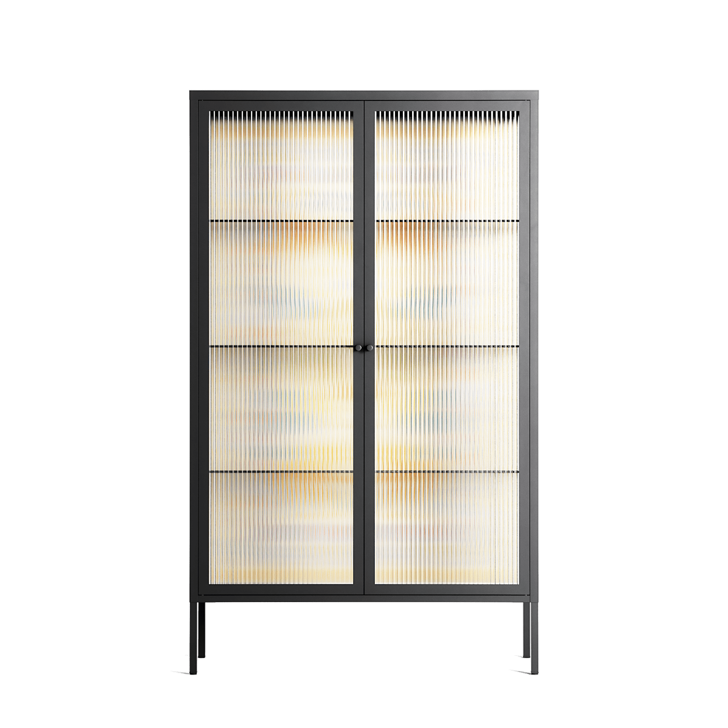 Sunbrother 3 - Cabinet - Nick Liefhebber - Antracite - Reeded glass