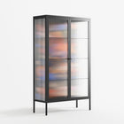 The Secret Herb Garden In The Forest - Cabinet - Nick Liefhebber - Antracite - Reeded glass